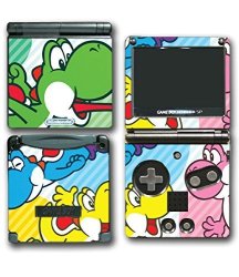 New Super Mario Bros Yoshi Special Edition Plate Video Game Vinyl Decal Skin Sticker Cover For Nintendo Gba Sp Gameboy Advance System