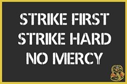Strike First Strike Hard No Mercy Cobra Kai Karate Kid Cool Huge Large Giant Poster Art 36X54