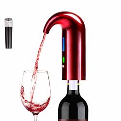 Electric Wine Aerator Wine Decanter Pump Dispenser Set Electric Aeration And Decanter Wine Spout Pourer Red White Wine Wine Accessories Aeration-red
