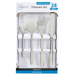 24 Pce Stainless Steel Cutlery Set