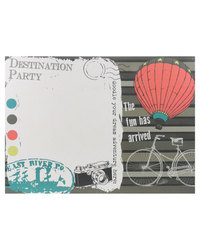 Bali Disposable Paper Placemats Destination Party in Red
