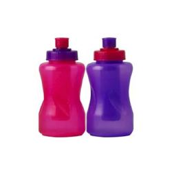 2 Piece Kids Teardrop Bottle Set Pink & Purple
