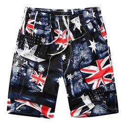 Clothes Xiaotianxin-men Xtx Mens Fashion Quick Dry Print Trunks Swim Beach Board Shorts 5 S