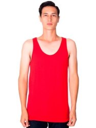 American Apparel Poly-cotton Tank - Red m