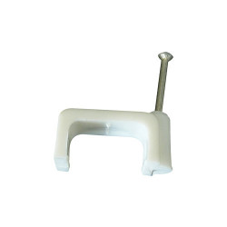 Cable Clip 5mm Flat - 100 Pack