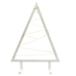 Wooden Triangular Christmas Tree 62CM