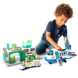 Fat Brain Toys Airport Terminal And Jet Plane Playset Airport Playset