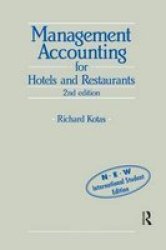 Management Accounting For Hotels And Restaurants Hardcover