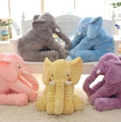 Baby Animal Elephant Style Doll Stuffed Elephant Plush Pillow Kids Toy Office Sleeping Pillow