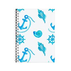 Shell A5 Notebook Spiral And Lined Sea Lovers Graphic Notepad Present 175