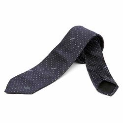 Moschino Men's Silk Dot Logo Tie One Size 003 Navy & Blue