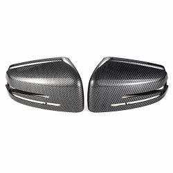 Kit Suspension 2PCS Car Carbon Fiber Rearview Mirror Cover Caps For Mercedes Benz W204 X204 W212 W221 C300 C218