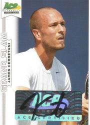 James Cerretani - Ace Authentic 2013 "grand Slam" - Certified "autograph" Card
