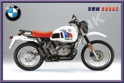 Bmw R80gs Paris Dakar - Classic Metal Sign