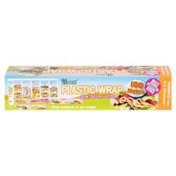 Plastic Wrap - Kitchen Accessories - 30CM Wide X 100M Long - 3 Pack