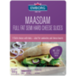 Maasdam Semi Hard Full Fat Cheese Slices Pack 150G