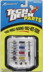 Tech Deck Parts - Trucks Wheels Bushings Tools Nuts Screws