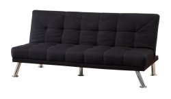 Modern Italia Sleeper Couch - Black