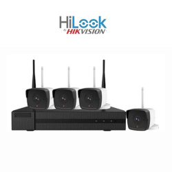 Hilook By Hikvision Wireless 4CH Wifi System With 1TB Hdd - Full House - Standard Kit - 4 Junction Boxes - Hikvision 18" Monitor