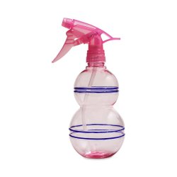 Spray Bottle Plastic Round Pink 560ML