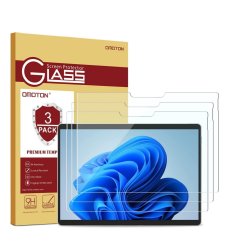 Microsoft Surface Pro 9 8 X Tempered Glass Screen Protector 3PK Omotion