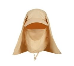 Breathable Wide Brim Uv Protection Sun Hat - Light Brown