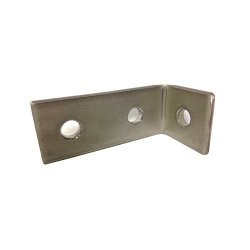 M10 3 Hole Angle Plate 1458 For Channels T304 Stainless Steel As Unistrut oglaend Pack Size : 1