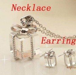 Gift Box Necklace & Earring Set