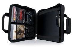 Carry Case Bag for PS3 Slim Console with Leather Trim