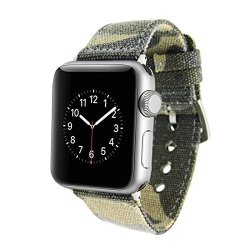 Apple Watch Camo Nylon Replacement Band Wristband For 38MM Nike+ Series 3 Series 2 Series 1 Sport Edition Hermes 38MM Yellow Camouflage
