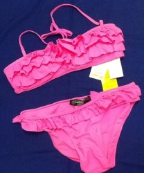 Stunning Girls Pink Bikini Swim Suit Costume 15-16yr New Wave From Edgars