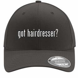 Got Hairdresser? - Adult Men's Flexfit Baseball Hat Cap Dark Grey Small medium
