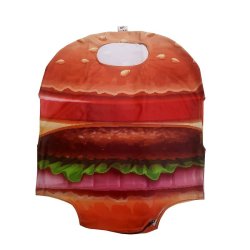 Printed Luggage Protector Cover Hamburger