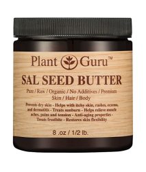 Sal Seed Body Butter 8 Oz. 100% Pure Raw Fresh Natural Cold Pressed. Skin Body And Hair Moisturizer Diy Creams Balms Lotions Soaps.