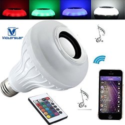 Victorstar LED Music Bulb with Built-in Bluetooth Speaker
