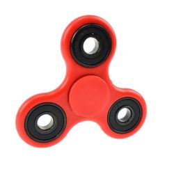Tri Fidget Hand Spinner With Super Fast Ceramic Bearings Red Pack Of 6