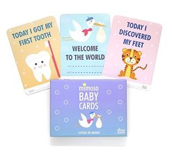 Mimosa Designs Mimosa Baby Cards - Set Of 32 Milestone Cards To Capture The Special Moments In A Baby's 1ST Year