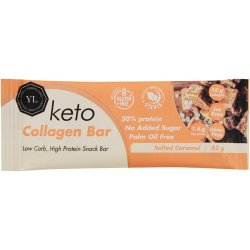 Youthful Living Keto Collagen Bar Salted Caramel 52G