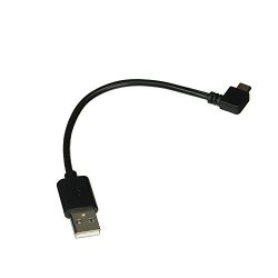 Safercctv Tm 8 Inch Micro USB To USB Power Cable - Standard Charger Cord For Google Chromecast 2 Or Chromecast Audio Or Other Round Micro USB