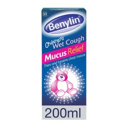 Benylin Children's Wet Cough Mucus Relief Syrup 200 Ml