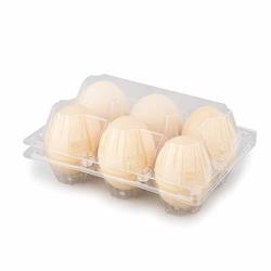 Clear Egg Cartons Holds 6 Eggs Holder For Family Pasture Chicken Farm Business Market Camping Picnic Travel Set Of 8