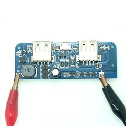 Mobile Power Bank Charger Board Step Up Module Double USB Output 4 LED Display