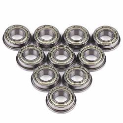 Akozon 4136mm V Groove Bearing 10pcs V624ZZ Ball Bearing Pulley for Rail Track Linear Motion System