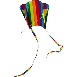 Hengda Kite For Kids 31-INCH Rainbow Parafoil Kite