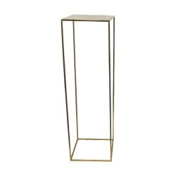 Plynth Stand - Gold Metal Single - Large 100CM