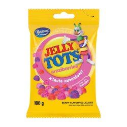 Jelly Tots Craziberries 100G