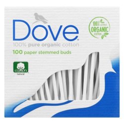 Dove Organic Cotton Earbuds 100 Pack
