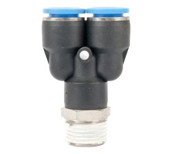 AirCraft - Pu Hose Fitting Y Joint 12MM-1 2 M - 2 Pack