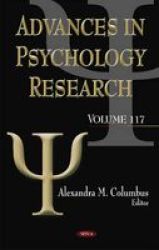 Advances In Psychology Research Volume 117 Hardcover