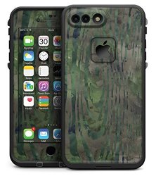 Watercolor Camo Woodgrain - Matte Skin Kit For The 5.5" Iphone 7 Plus Lifeproof Fre Case Design Skinz